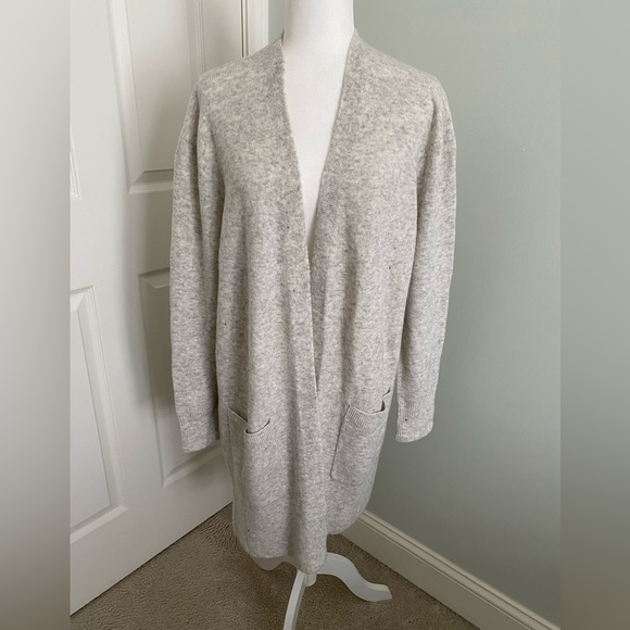 Grey Madewell Long Sweater Madewell Long Pocketed Duster Cardigan
